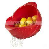 Double-deck Double Layer Plastic Vegetable Storage Basket thumbnail-1