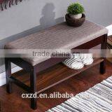 Wholesale High Quality Wooden Shoes-changing Bench thumbnail-2