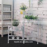 3-Tier Iron Home Decorative Flower Pot Folding Metal Plant Pot thumbnail-1