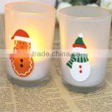 Candle Holder Glass Printed Industrial Lamp Vintage