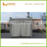 Synthetic Rattan Showerproof Gazebo With Curtain thumbnail-5