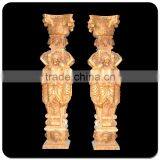 Greek Style Marble Pillar Sculpture Corinthian Order Square Marble Columns thumbnail-2