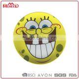 Food Contact Unbreakable Yellow Funny Cartoon Printing Bulk Plastic Plates, Outdoor Plastic Picnic Plates for Children thumbnail-1