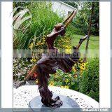 Life Size Dancing Girl Bronze Sculpture thumbnail-4