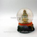 Custom Polyresin India Buddha Souvenir Snow Globe for Sale thumbnail-4
