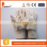 DDSAFETY 2017 Hot Sale Cotton Working Glove Canvas Gloves With Knit Wrist Safety Gloves