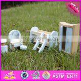 2016 Newest Baby Wooden Doll Furniture, High Quality Kids Wooden Doll Furniture, Popular Chiodren Wooden Doll Furniture W06B048 thumbnail-1