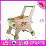 Funny Toys Toddlers Wooden Push Toy Shopping Cart W16E068-S thumbnail-4