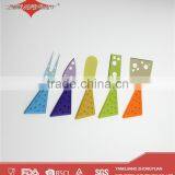 5 Pcs Colorful Wholesale Cheese Knives Set With pp Handle thumbnail-4