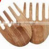 2015 Hot Selling Kitchen Bamboo Salad Hand