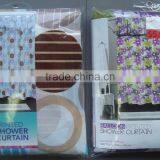 Polyester Shower Curtain With Valance thumbnail-1