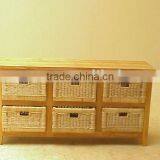 RATTAN DRAWERS COMMODE TARA thumbnail-1