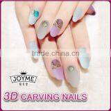 New Product Wholesale 24pcs Easy Nails Decorated With Metal Designer Press on Nails thumbnail-4