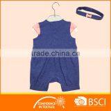 Knitted Romper +headband Crochet Baby Romper thumbnail-2