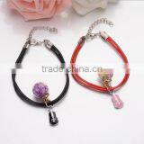 Diy Glass Ball Matching Heart Charms Couple Bracelets Diy Handmade Half Love Charms Bracelets for Valentine's Day Gifts 2017 thumbnail-6