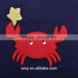 Summer Organic 100% Cotton Cartoon Applique Short T-shirt Boy Clothes Sets thumbnail-3