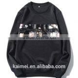 Eco-friendly Quick Dry Hot Design Factory Produced Best-selling High Quality Pocket Sweatshirt no Hood CVC(80/20) thumbnail-3