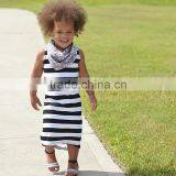 S17726A Summer Children's Clothing Stripe Baby Cotton Sleeveless Girl Dress thumbnail-2