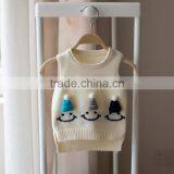 S32887W New Spring Korean Girls Knitted Baby Sweater Wild Kids Coat Cute Waistcoat thumbnail-3