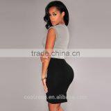 Women Draped Asymmetric High Waist Party Clubwear Pleated Bodycon Mini Skirt thumbnail-4