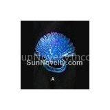 Color Changing Flashing Soft Pom Pom Ring / Flashing LED Rings For Promotional Gift