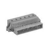 Gray Male 400V 16A MCS Connector With Fixing Flanges PA66 SP475 SP478