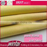 Winfar Textile Plain Dyed Solid Color Knit Ponte De Roma Polyester Viscose Blend Fabric thumbnail-1