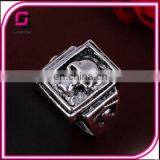 2015 Newest Stainless Steel Devil Skull Ring Fahion Custom Made Skull Ring thumbnail-2