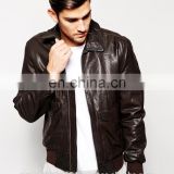 Men Leather Jacket / Genuine Leather Jacket / Sheepskin Leather Jacket Bomber Jacket