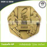 Gold Metal Medal for Rugby Football thumbnail-1