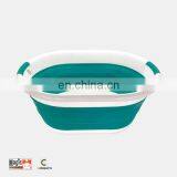 27L Plastic Collapsible Household Laundry Basket Storage Container thumbnail-1