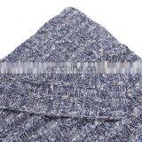 Factory Price Solid Color Navy Cable Knitted 100%Acrylic Blanket thumbnail-3