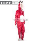 Good Supplying Giraffe Pattern Embroidery Fleece Flannel Bathrobe Pyjamas Women thumbnail-2