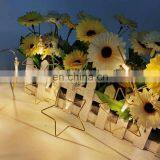 Holiday Decoration Christmas Led Light Metal Star Shaped String Lights Golden Fairy Lights For Home Party Decoration
