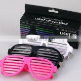 Plastic Light Up Sound Sensitive Glasses With Custom Color thumbnail-1