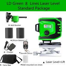Green Rotary Cross Line 12 Lines 3D Laser Level thumbnail-2
