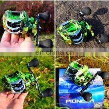 Amazon Metal 18+1BB 7-10 кг Максимальное сопротивление 7.1:1 Бейткастер с зеленой камуфляжной окраской Lews Baitcaster Удочные катушки thumbnail-5