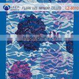 Custom Quantity Assured Digital Printed 100% Silk Chiffon Lace Fabric LZ-8010 thumbnail-1