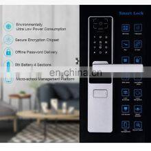 6063GB Aluminum Smart Door Lock With Barcode Scanner, Digital Password Touch Screen Door Lock, IC Card Door Locks thumbnail-5