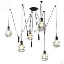 Retro Loft Industrial Iron Hanging Lights E27 110V 220V LED Black Pendant Lamps for Kitchen Living Room Bedroom Aisle Restaurant thumbnail-1