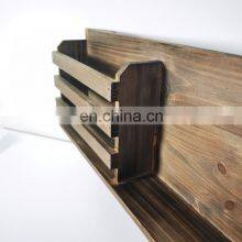 Оптовая продажа натуральных кронштейнов для полок из бамбука и твердого дерева, плавающих, современных, для кухни, плавающих, для самостоятельного изготовления, подвесных на стене для душевых кабин thumbnail-4