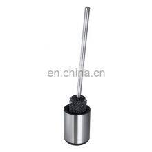 Long SS Handle Round TPR Toilet Brush Holder Removable Cleaning Brush Head 360 Rotation Toiletbrush for Bathroom thumbnail-2