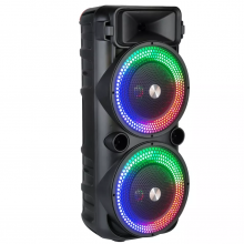 Fashion Double 8 Inch Horn Portable LED Light Rock Speaker Wireless Blue Tooth RGB BT Speaker thumbnail-3