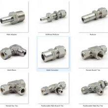 Nipple Fitting Stainless Steel Pipe Fitting Hydraulic Hose Adapter Male Female Threaded OEM Custom thumbnail-5