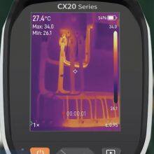 Portable CX20 Pro Thermal Camera - Optional Laser Pointer & Rangefinder, Precise Fault Location, HD Screen thumbnail-3