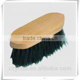 Varnished Wooden Back Horse Dandy Brush With Stiff Bristle thumbnail-1