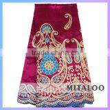 Mitaloo Latest Fashion Customized Factory Supply African Raw Silk George Fabric MGP0032 thumbnail-1
