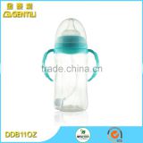 Wide neck stramline 11oz non-spill PP plastic baby feeding milk bottle