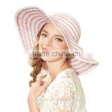 Fashion Stripped Handmade Wholesale Sun Summer Straw Caps thumbnail-5