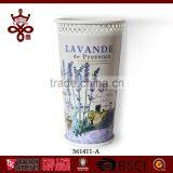 Metal Bucket Manufacturer Supply Good Quality Lavender Metal Trash Bin thumbnail-1